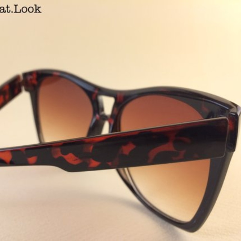 Square Frame Sunglasses Tortoise Shell Look - Picture 3 of 5
